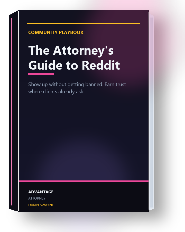 The Attorney's Guide to Reddit — book cover